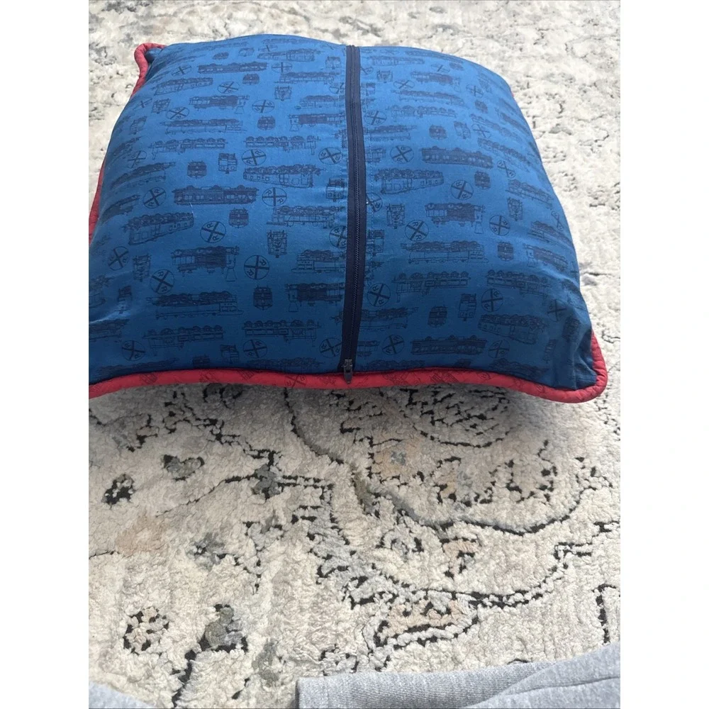 Vintage Handmade Atchison, Topeka and Santa Fe Railway (AT&SF) Train Pillow 16